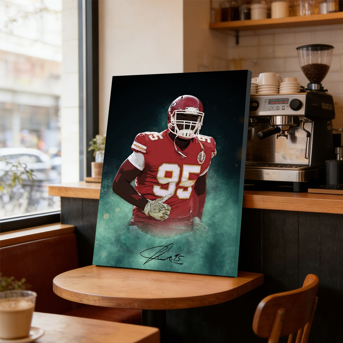 Chris Jones Celebrity Sports Art Poster School Dining Room Decoration 4 Canvas Wall Art Poster Decor Gift