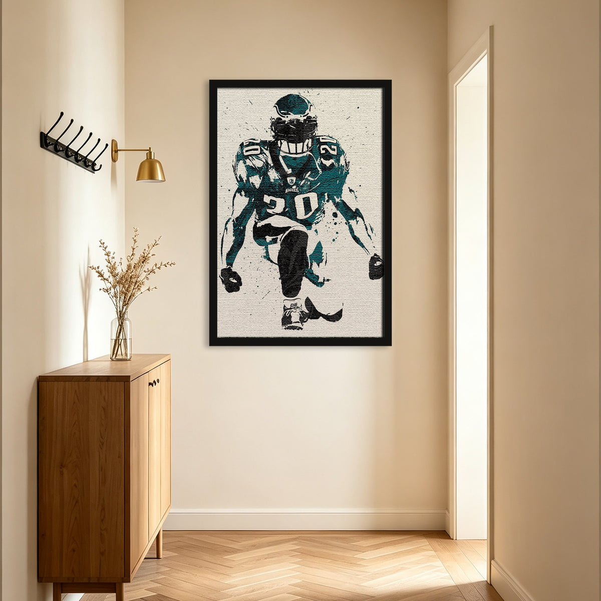 Brian Dawkins Art Poster 6 Canvas Wall Art Poster Decor Gift