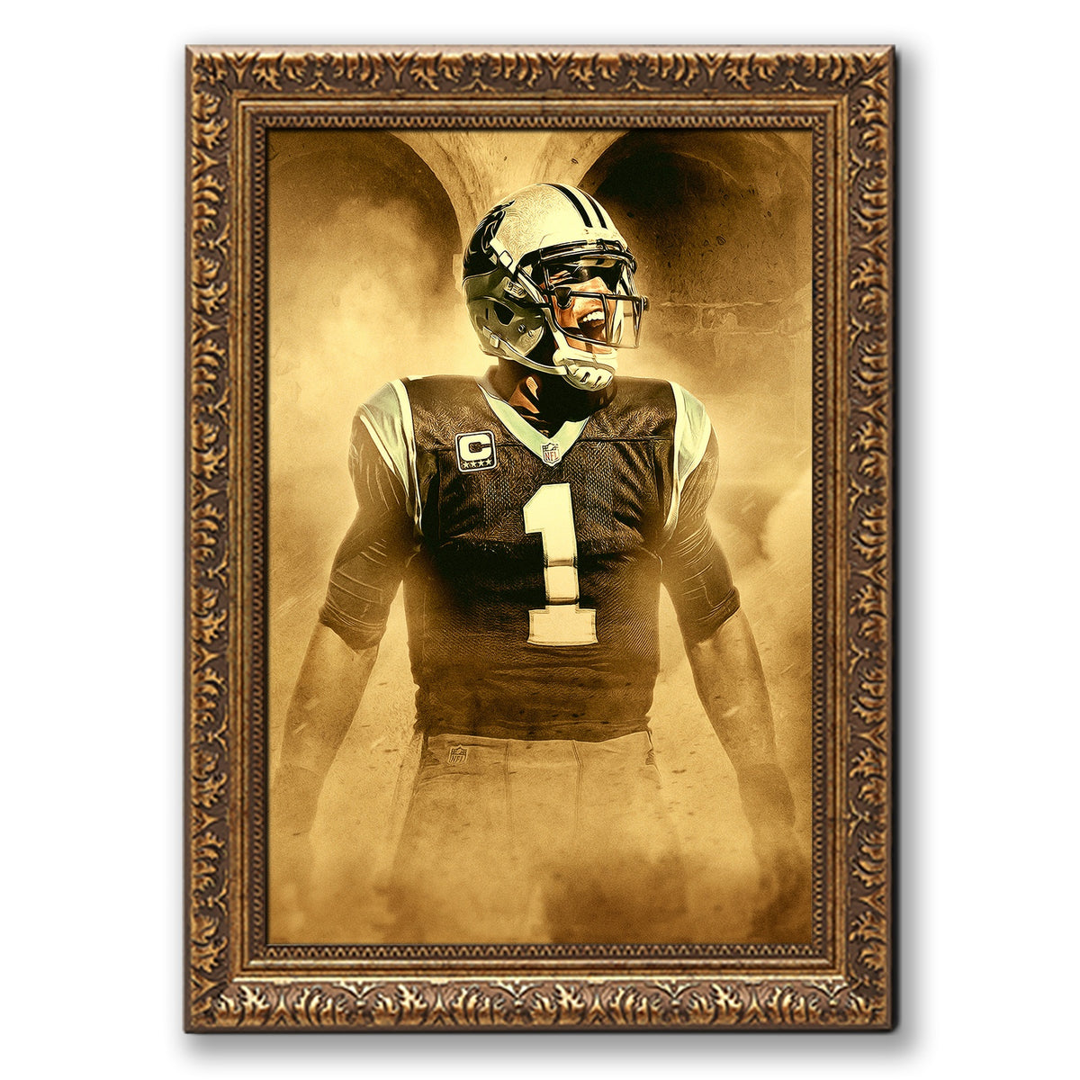 Cam Newton Art Sports Decorative Poster School Dormitory 9 Canvas Wall Art Poster Decor Gift