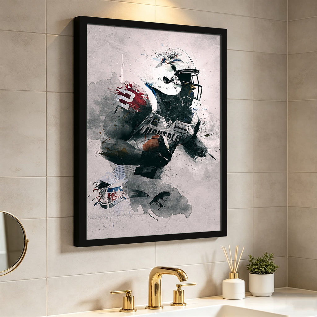 Brandon Whitaker Art Sports Decorative Poster School Dormitory 4 Canvas Wall Art Poster Decor Gift