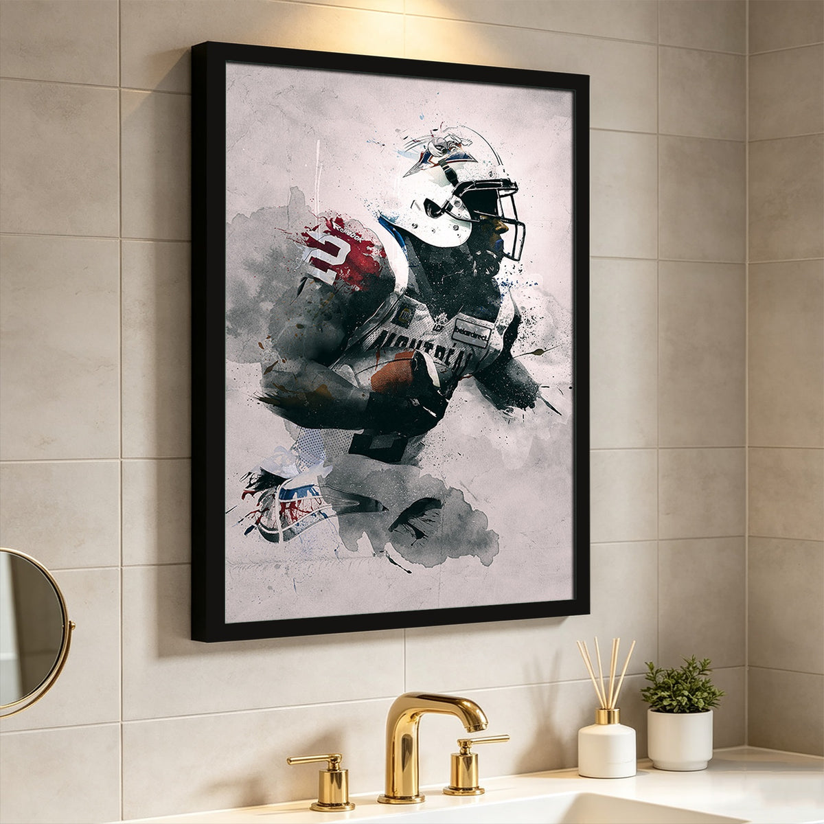 Brandon Whitaker Art Sports Decorative Poster School Dormitory 4 Canvas Wall Art Poster Decor Gift