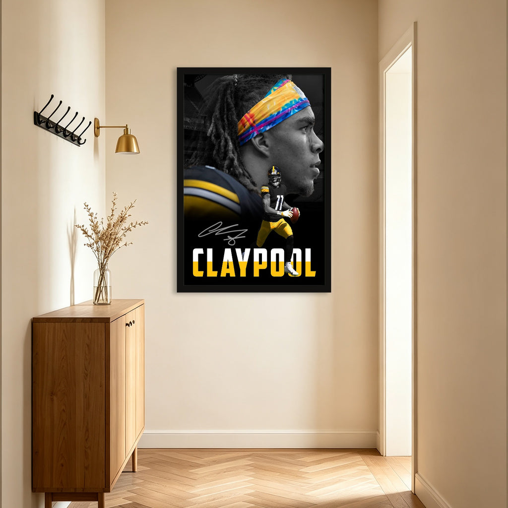 Chase Claypool Sports Celebrity Art Deco Poster 1 Canvas Wall Art Poster Decor Gift