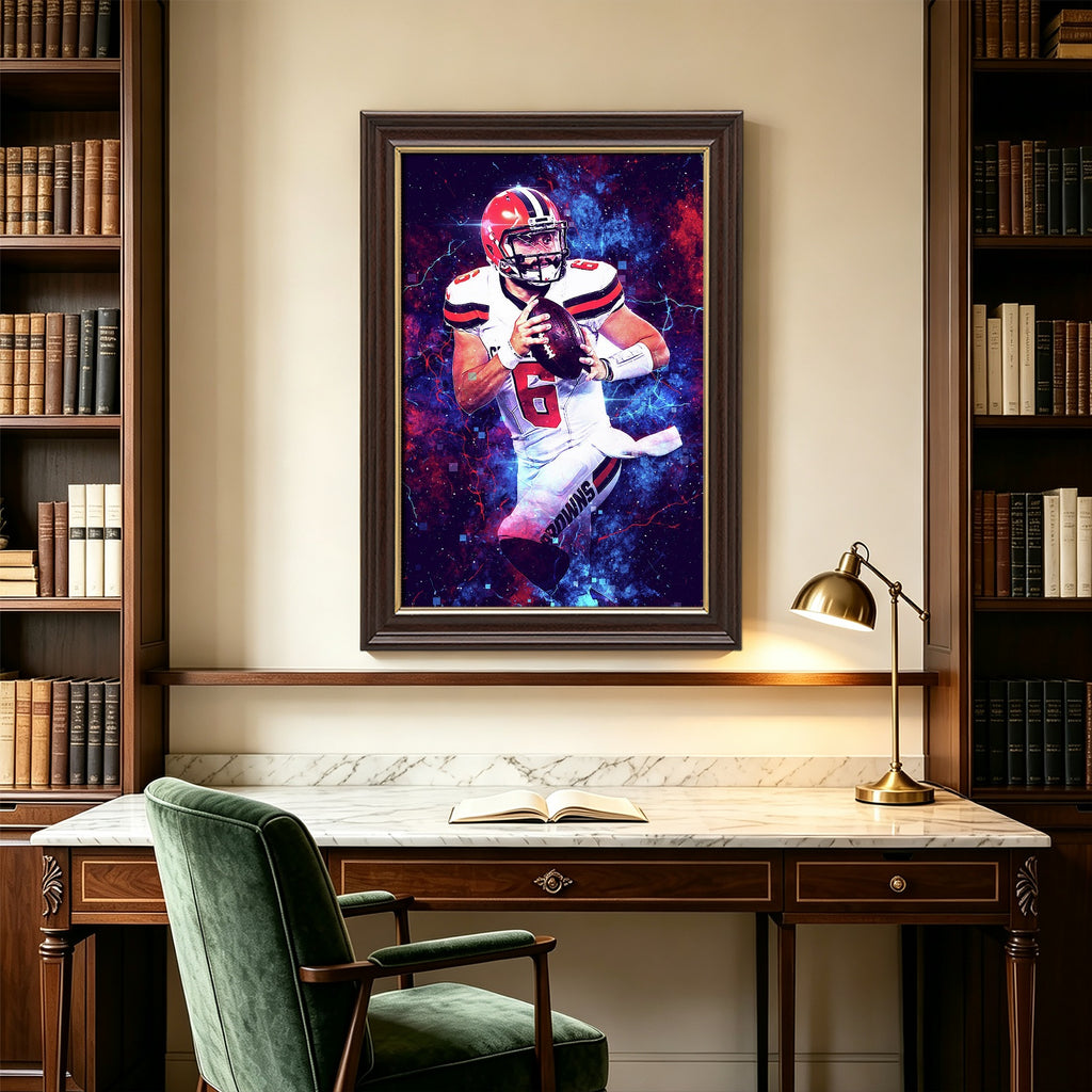 Baker Mayfield Sports Celebrity Art Deco Poster 1 Canvas Wall Art Poster Decor Gift