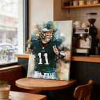 Carson Wentz Celebrity Sports Art Poster School Dining Room Decoration 2 Canvas Wall Art Poster Decor Gift