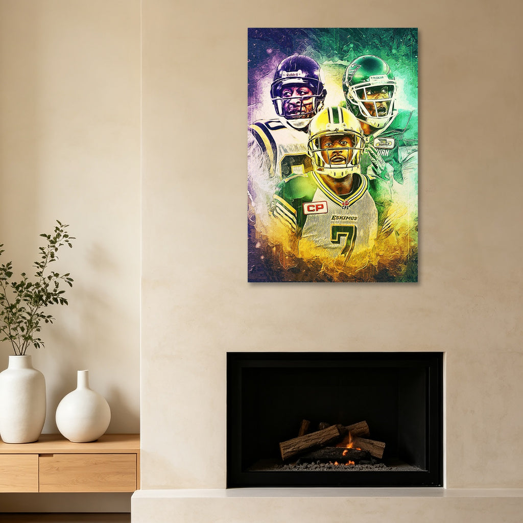 Cris Carter Duron Carter Kenny Stafford Art Sports Decorative Poster School Dormitory 4 Canvas Wall Art Poster Decor Gift