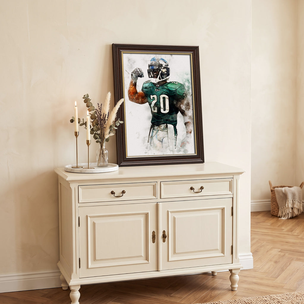 Brian Dawkins Art Poster 3 Canvas Wall Art Poster Decor Gift