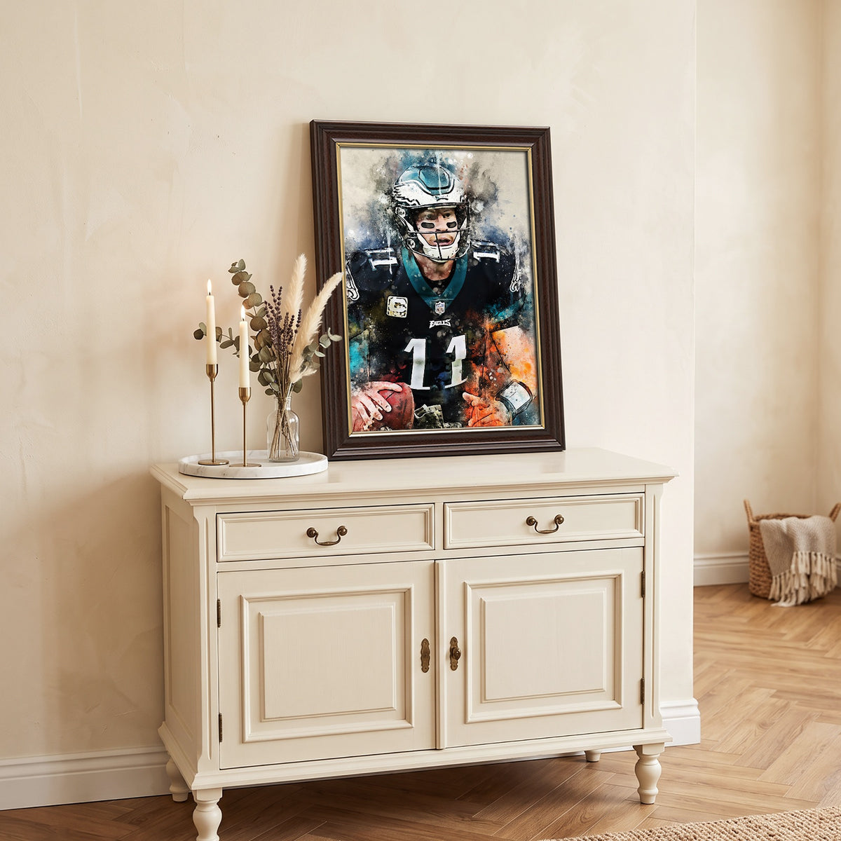 Carson Wentz Celebrity Sports Art Poster School Dining Room Decoration 5 Canvas Wall Art Poster Decor Gift