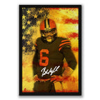 Baker Mayfield Sports Celebrity Art Deco Poster 4 Canvas Wall Art Poster Decor Gift