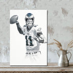 Carson Wentz Art Sports Decorative Poster School Dormitory 9 Canvas Wall Art Poster Decor Gift