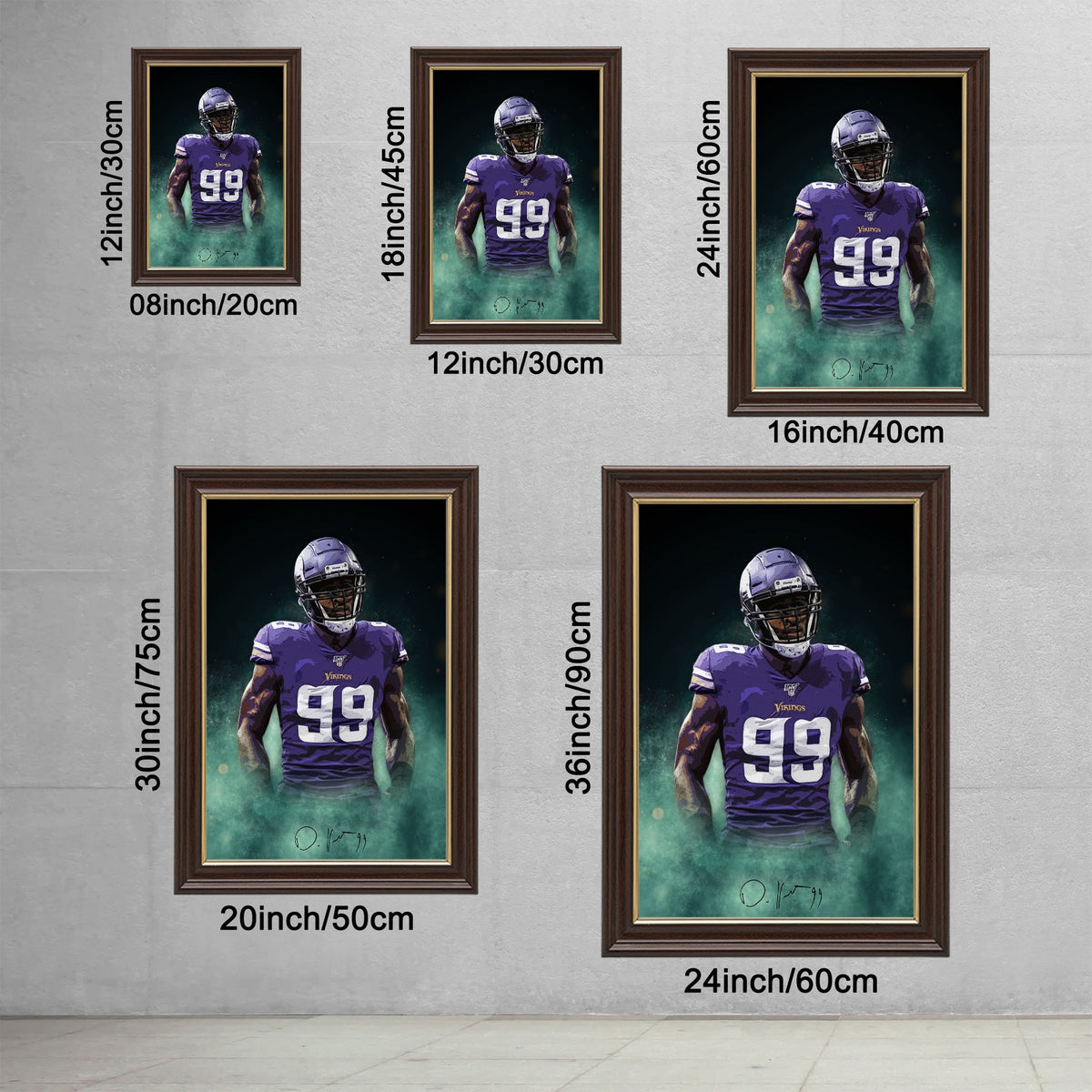 Danielle Hunter Celebrity Sports Art Poster School Dining Room Decoration 7 Canvas Wall Art Poster Decor Gift