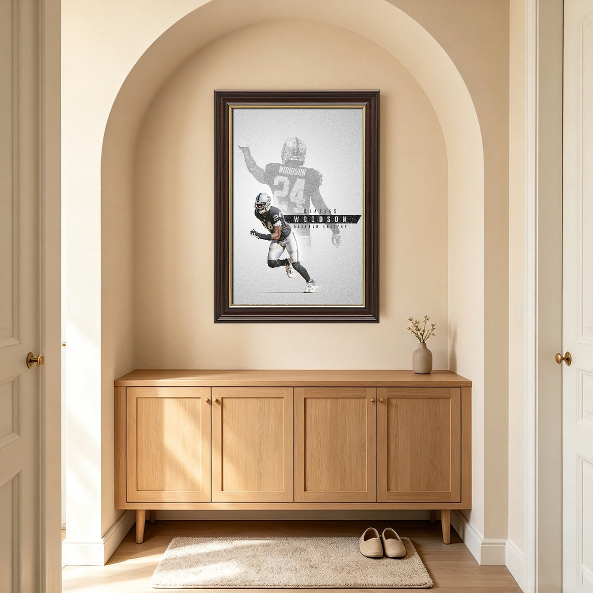 Charles Woodson Celebrity Sports Art Poster School Dining Room Decoration 6 Canvas Wall Art Poster Decor Gift