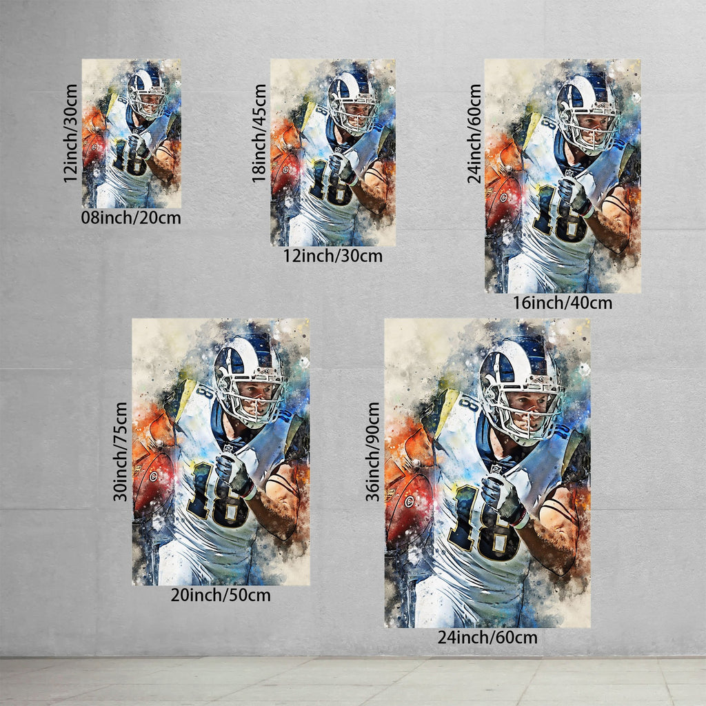 Cooper Kupp Celebrity Sports Art Poster School Dining Room Decoration 8 Canvas Wall Art Poster Decor Gift