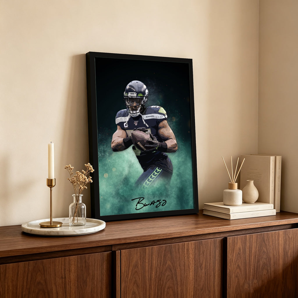 Bobby Wagner Celebrity Sports Art Poster School Dining Room Decoration 4 Canvas Wall Art Poster Decor Gift