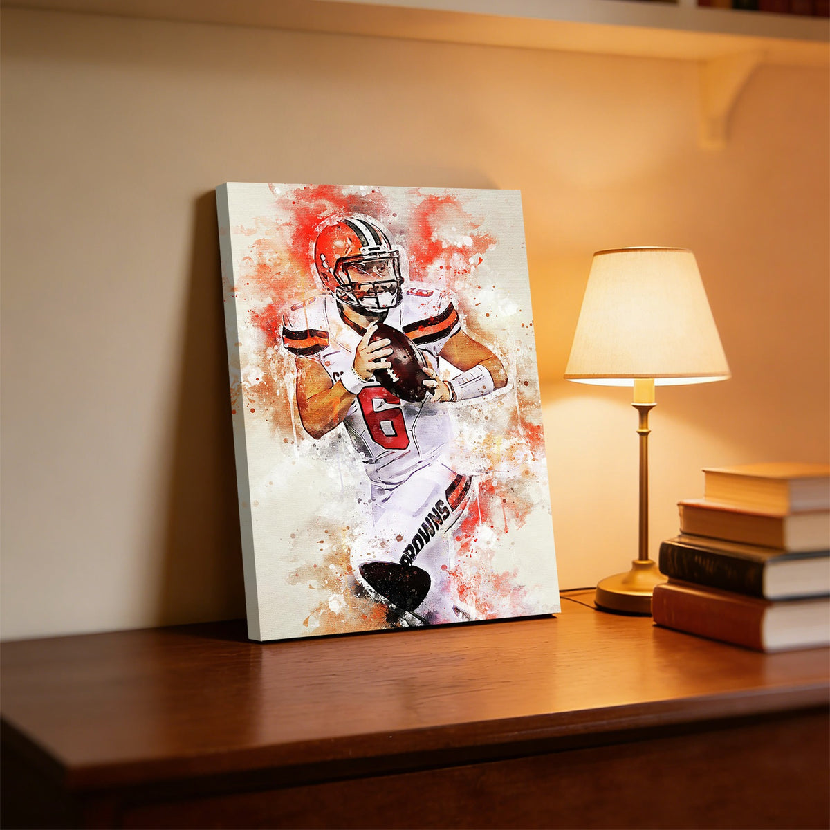 Baker Mayfield Sports Celebrity Art Deco Poster 5 Canvas Wall Art Poster Decor Gift