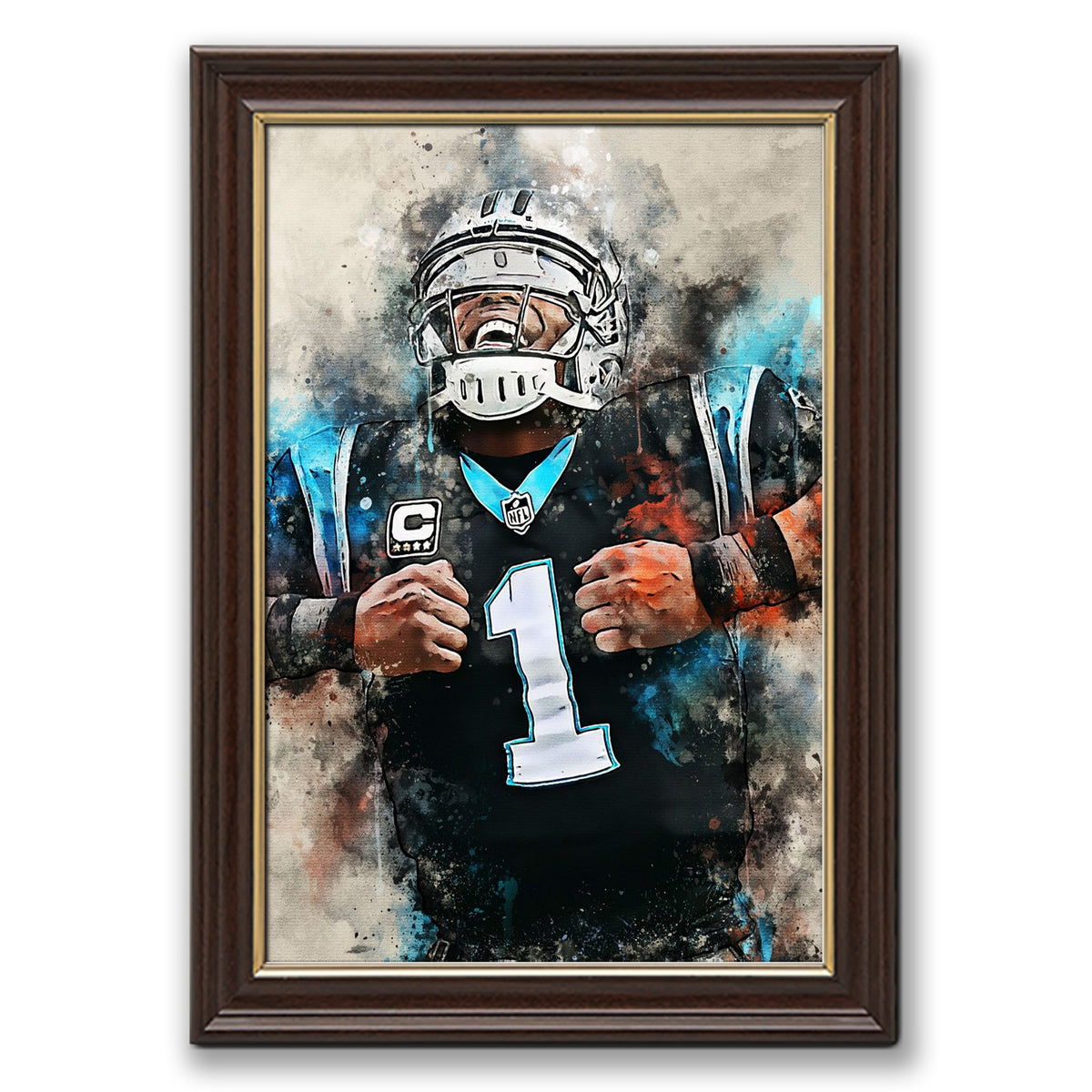 Cam Newton Celebrity Sports Art Poster School Dining Room Decoration 2 Canvas Wall Art Poster Decor Gift