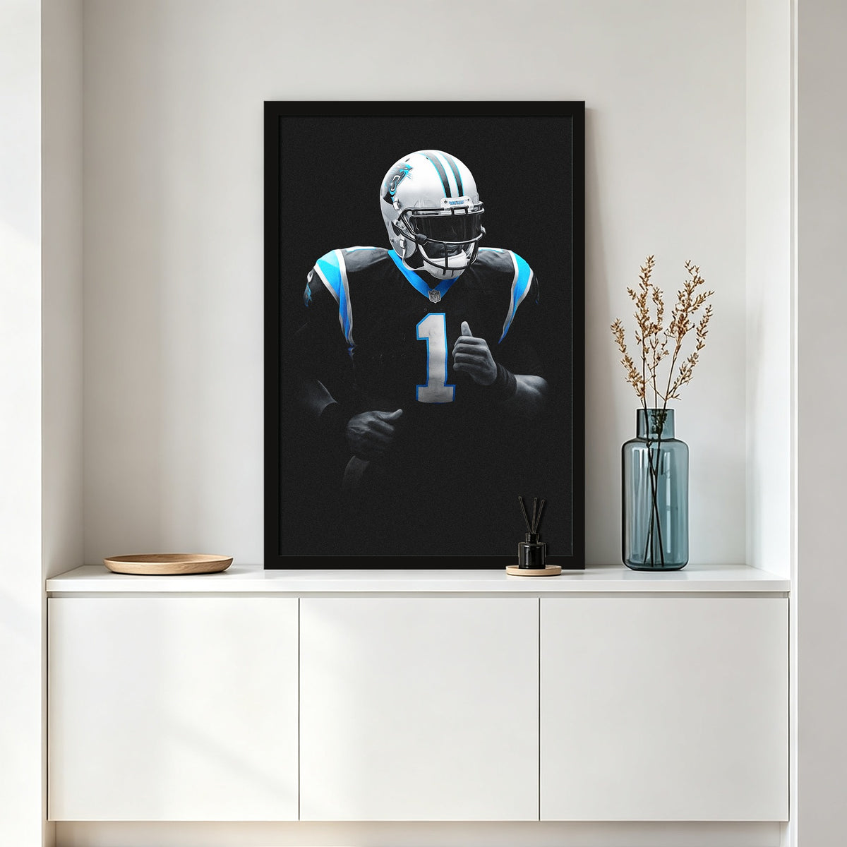 Cam Newton Art Sports Decorative Poster School Dormitory 3 Canvas Wall Art Poster Decor Gift