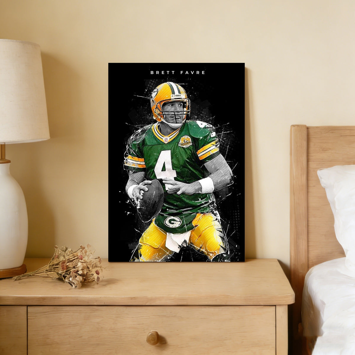 Brett Favre Art Poster 1 Canvas Wall Art Poster Decor Gift