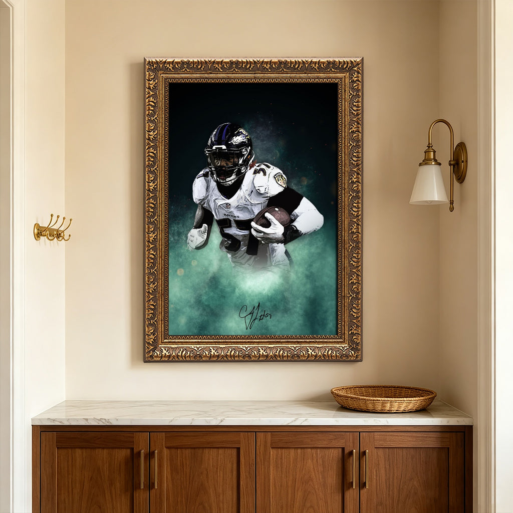 CJ Mosley Celebrity Sports Art Poster School Dining Room Decoration 8 Canvas Wall Art Poster Decor Gift