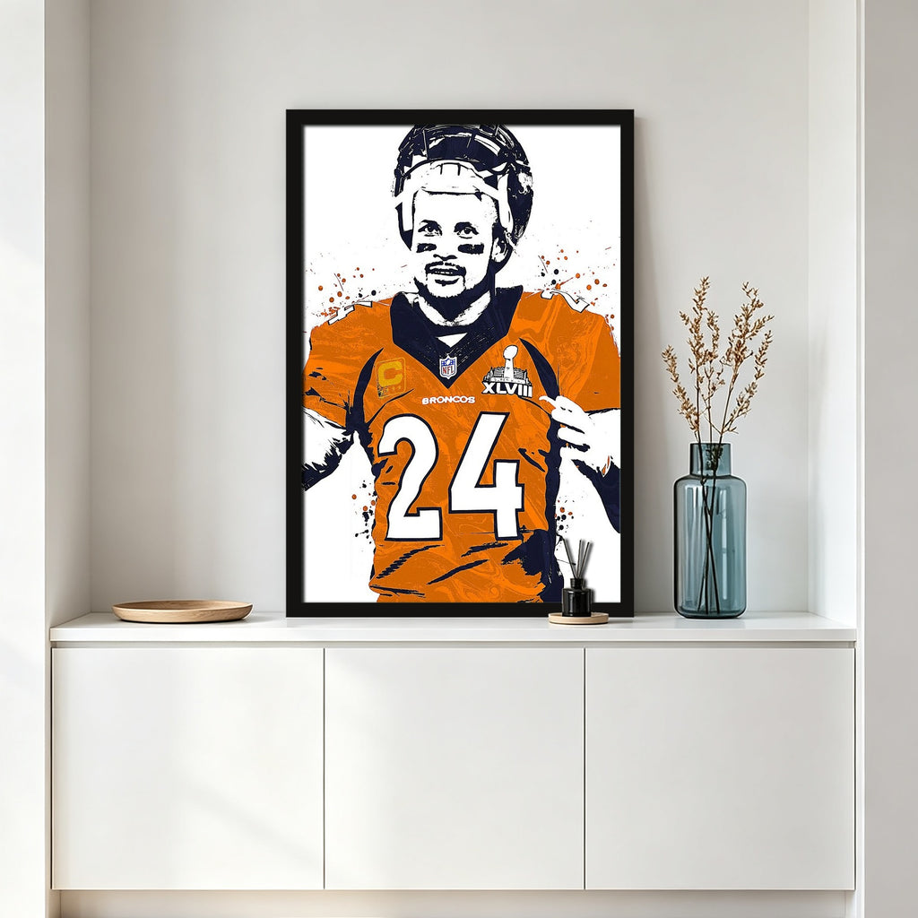 Champ Bailey Celebrity Sports Art Poster School Dining Room Decoration 1 Canvas Wall Art Poster Decor Gift