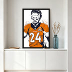 Champ Bailey Celebrity Sports Art Poster School Dining Room Decoration 1 Canvas Wall Art Poster Decor Gift