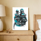 Carson Wentz Alshon Jeffery Art Sports Decorative Poster School Dormitory 6 Canvas Wall Art Poster Decor Gift