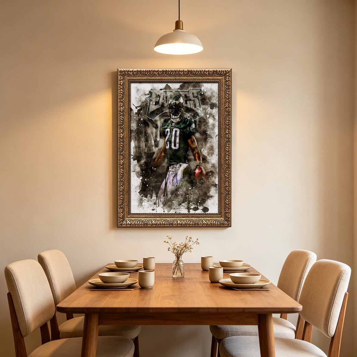 Brian Dawkins Art Poster 8 Canvas Wall Art Poster Decor Gift