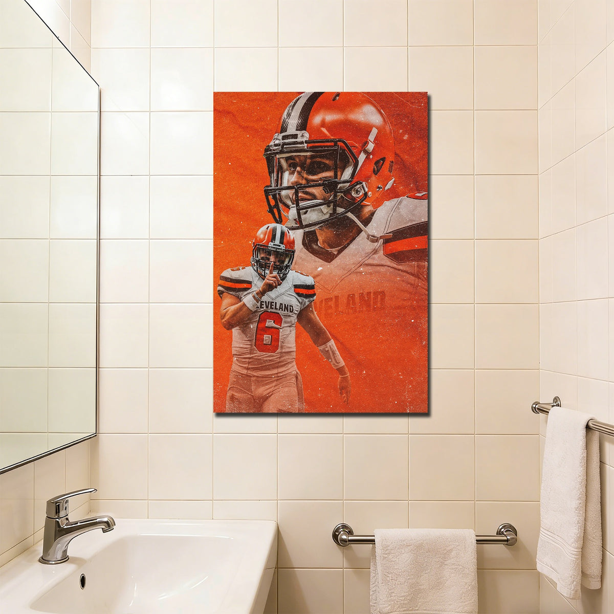 Baker Mayfield Sports Celebrity Art Deco Poster 7 Canvas Wall Art Poster Decor Gift