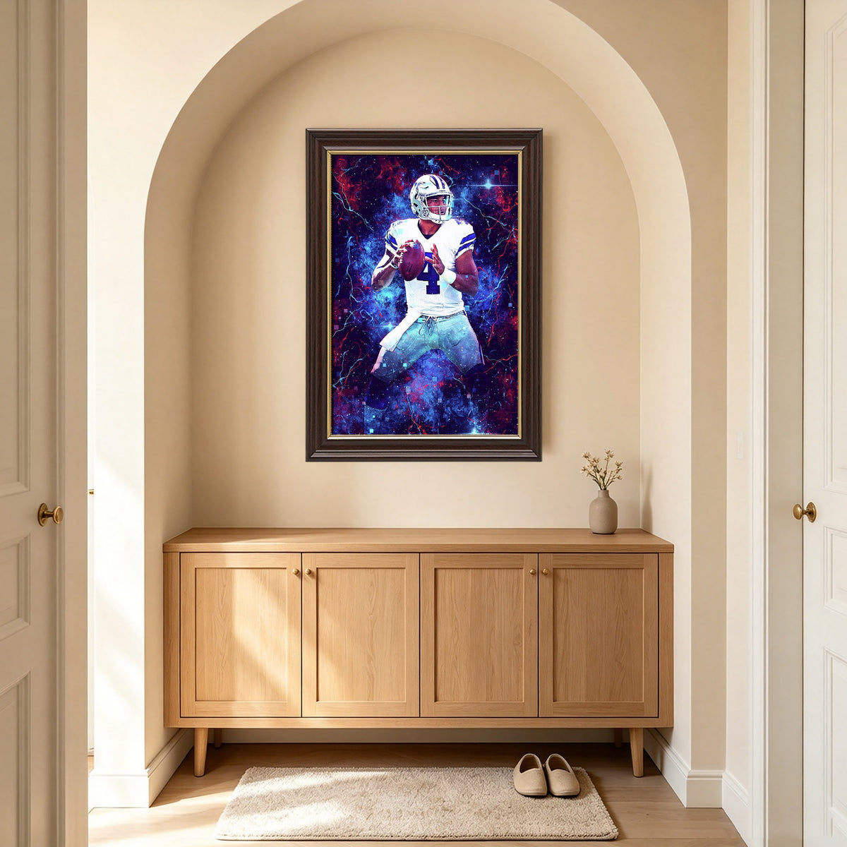 Dak Prescott Sports Celebrity Art Deco Poster 2 Canvas Wall Art Poster Decor Gift