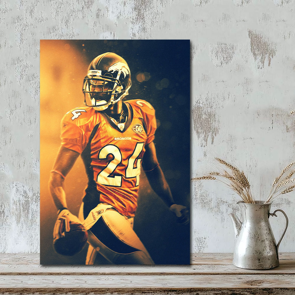 Champ Bailey Art Sports Decorative Poster School Dormitory 2 Canvas Wall Art Poster Decor Gift
