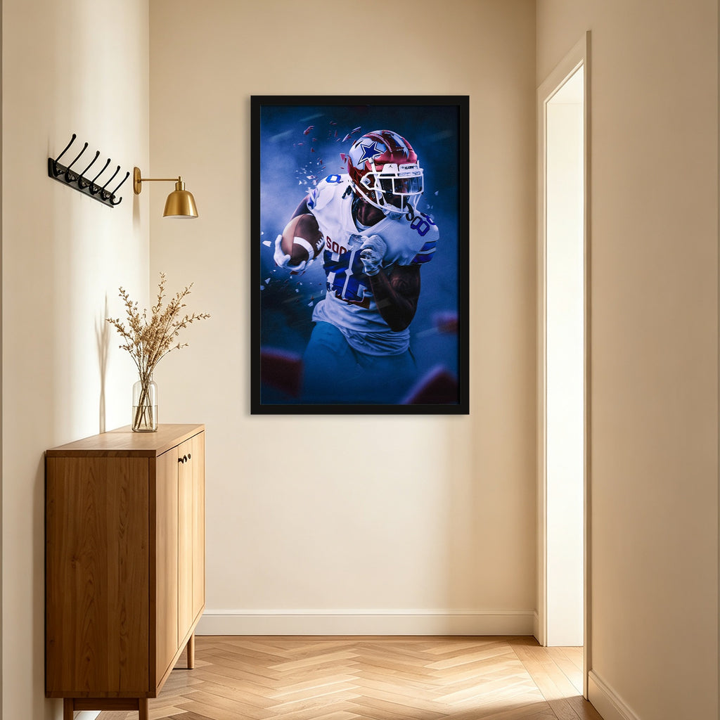 CeeDee Lamb Art Sports Decorative Poster School Dormitory 3 Canvas Wall Art Poster Decor Gift