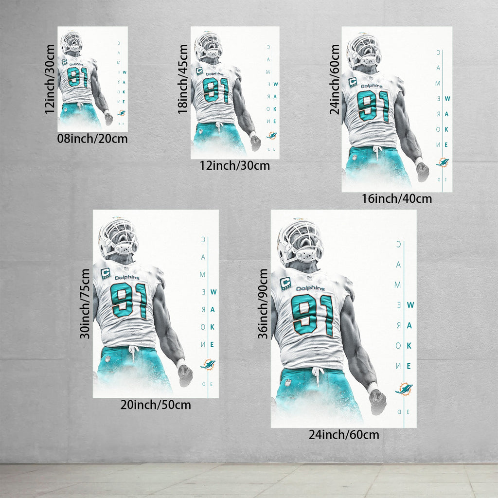 Cameron Wake Celebrity Sports Art Poster School Dining Room Decoration 0 Canvas Wall Art Poster Decor Gift