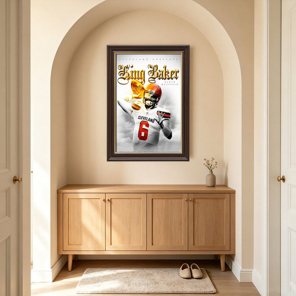 Baker Mayfield Celebrity Sports Art Poster School Dining Room Decoration 4 Canvas Wall Art Poster Decor Gift