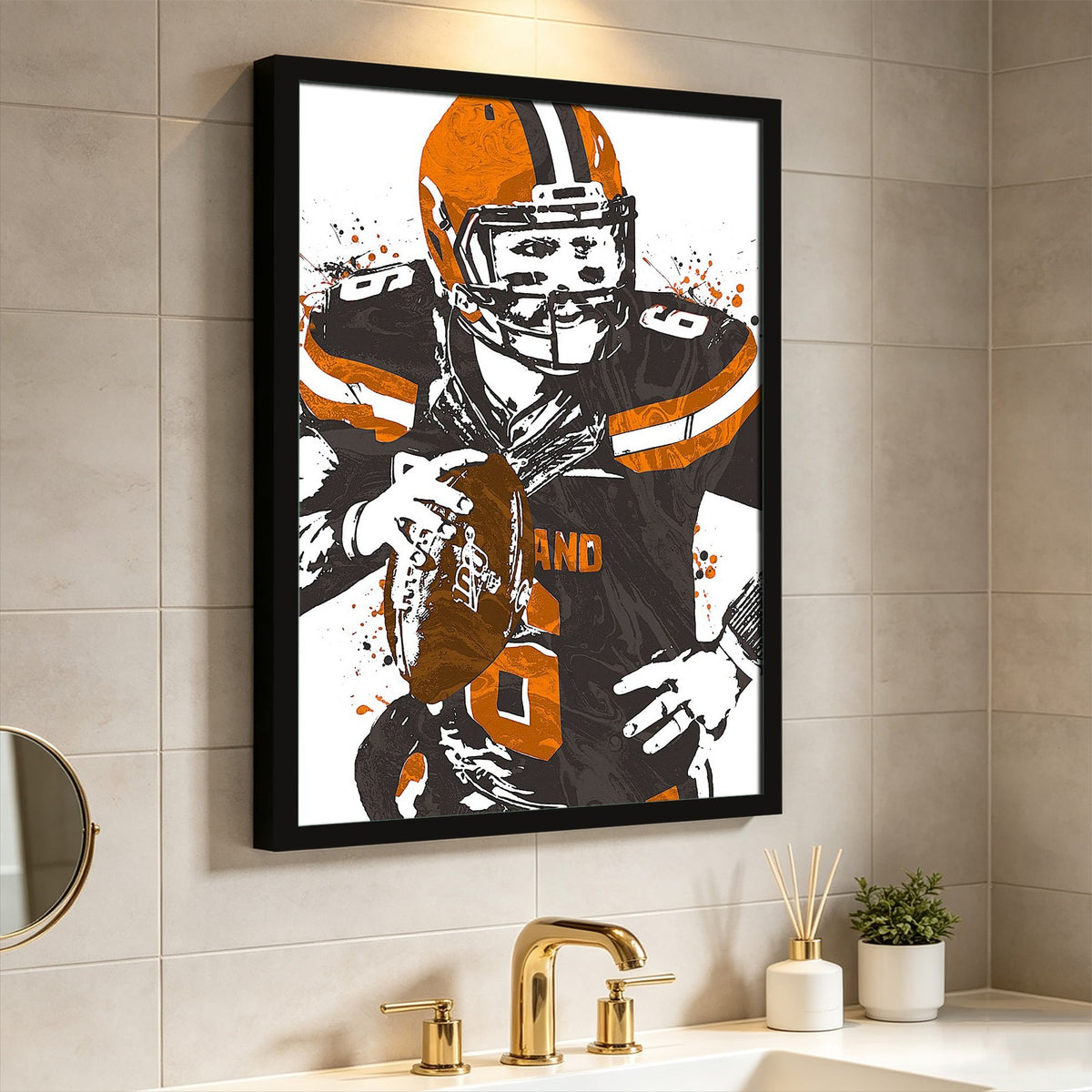 Baker Mayfield Celebrity Sports Art Poster School Dining Room Decoration 7 Canvas Wall Art Poster Decor Gift