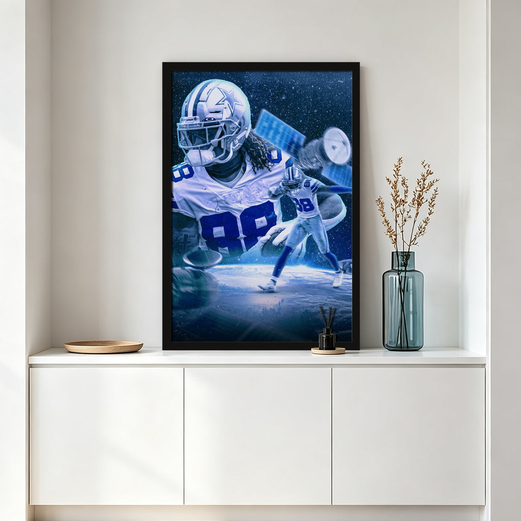 CeeDee Lamb Sports Celebrity Art Deco Poster 1 Canvas Wall Art Poster Decor Gift