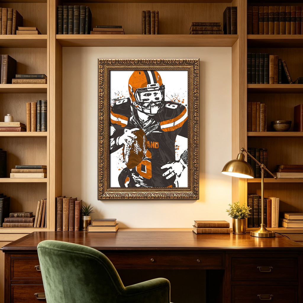 Baker Mayfield Celebrity Sports Art Poster School Dining Room Decoration 7 Canvas Wall Art Poster Decor Gift