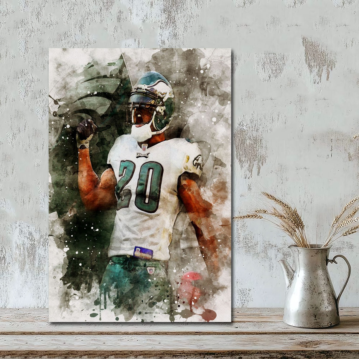 Brian Dawkins Art Poster 4 Canvas Wall Art Poster Decor Gift