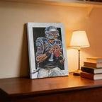 Cam Newton Sports Celebrity Art Deco Poster 6 Canvas Wall Art Poster Decor Gift