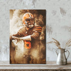 Baker Mayfield Art Sports Decorative Poster School Dormitory 3 Canvas Wall Art Poster Decor Gift