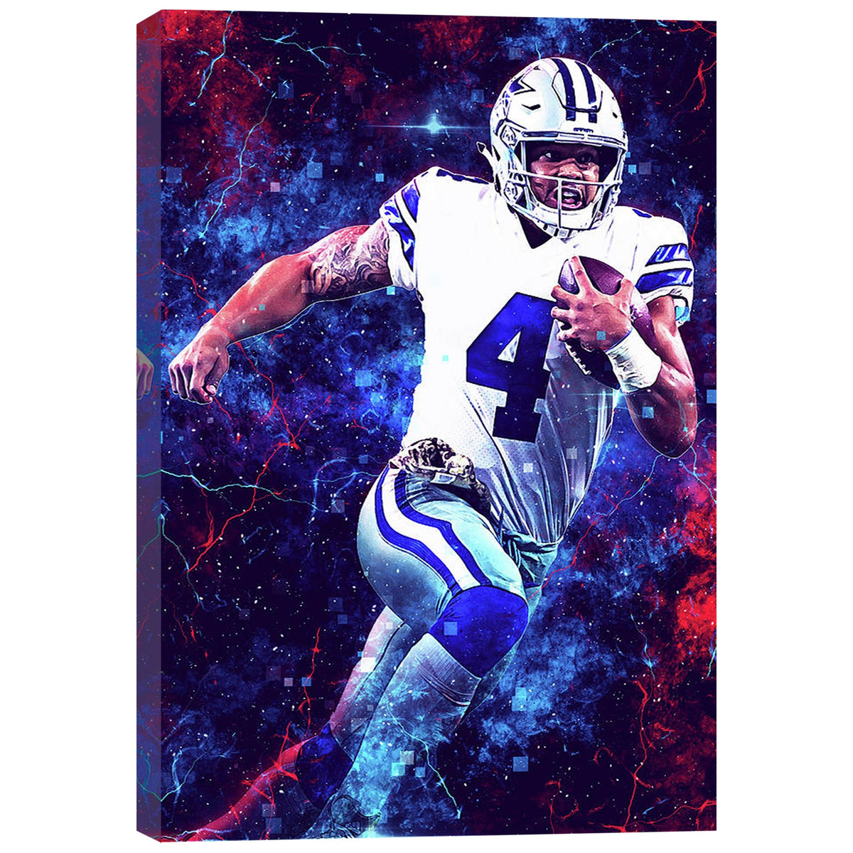Dak Prescott Sports Celebrity Art Deco Poster 1 Canvas Wall Art Poster Decor Gift