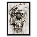 Brian Dawkins Art Poster 5 Canvas Wall Art Poster Decor Gift