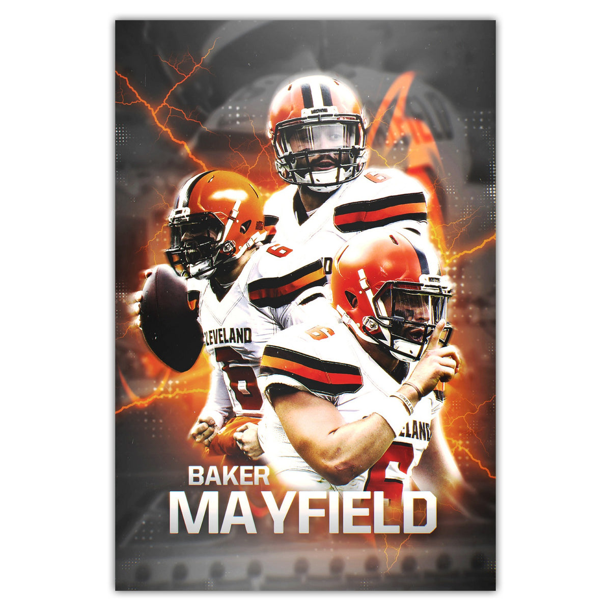 Baker Mayfield Sports Celebrity Art Deco Poster 10 Canvas Wall Art Poster Decor Gift