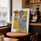 Ben Roethlisberger Sports Celebrity Art Deco Poster 1 Canvas Wall Art Poster Decor Gift