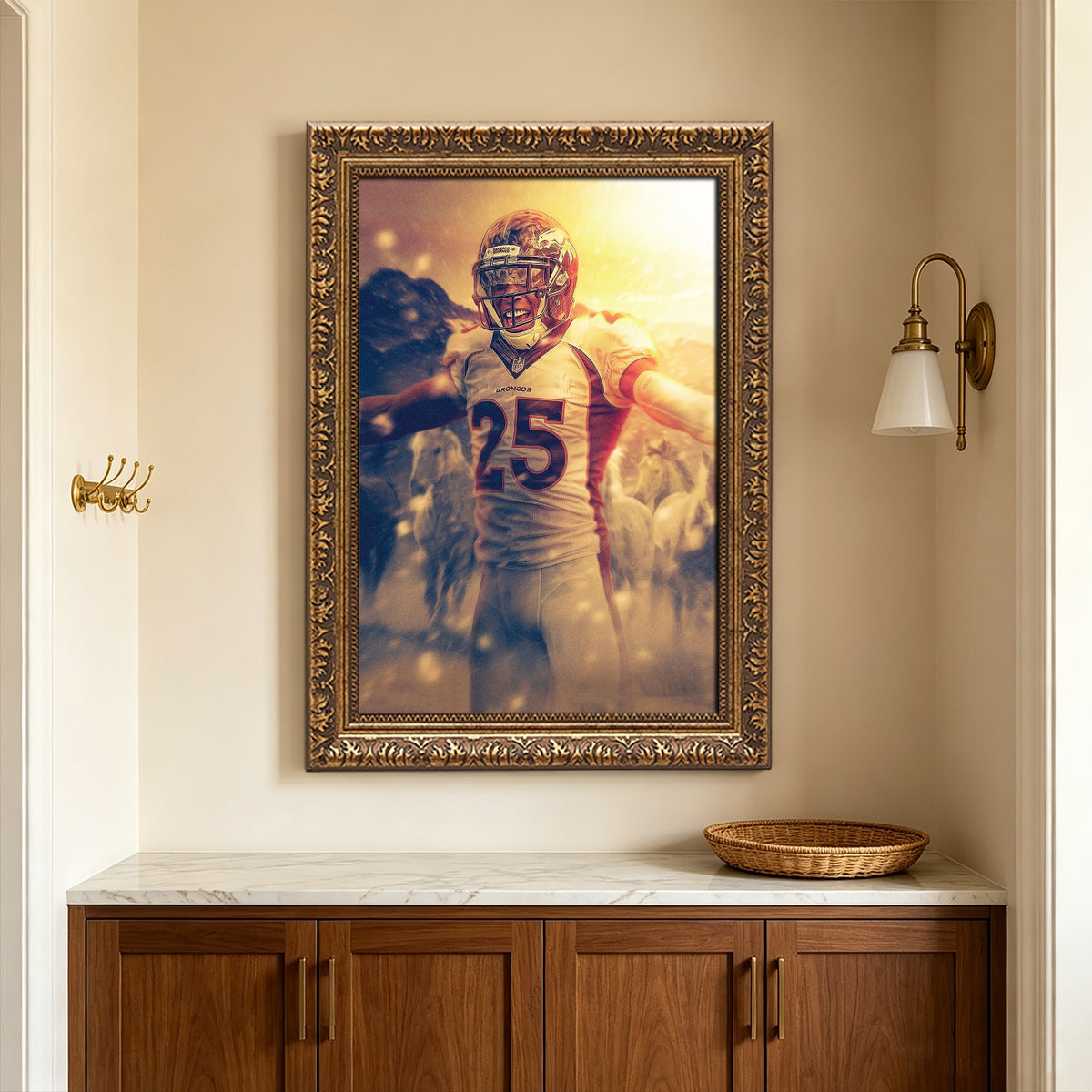 Chris Harris Art Sports Decorative Poster School Dormitory 5 Canvas Wall Art Poster Decor Gift