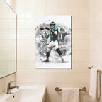 Carson Wentz Art Sports Decorative Poster School Dormitory 1 Canvas Wall Art Poster Decor Gift