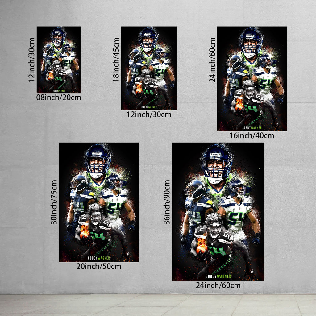 Bobby Wagner Celebrity Sports Art Poster School Dining Room Decoration 9 Canvas Wall Art Poster Decor Gift