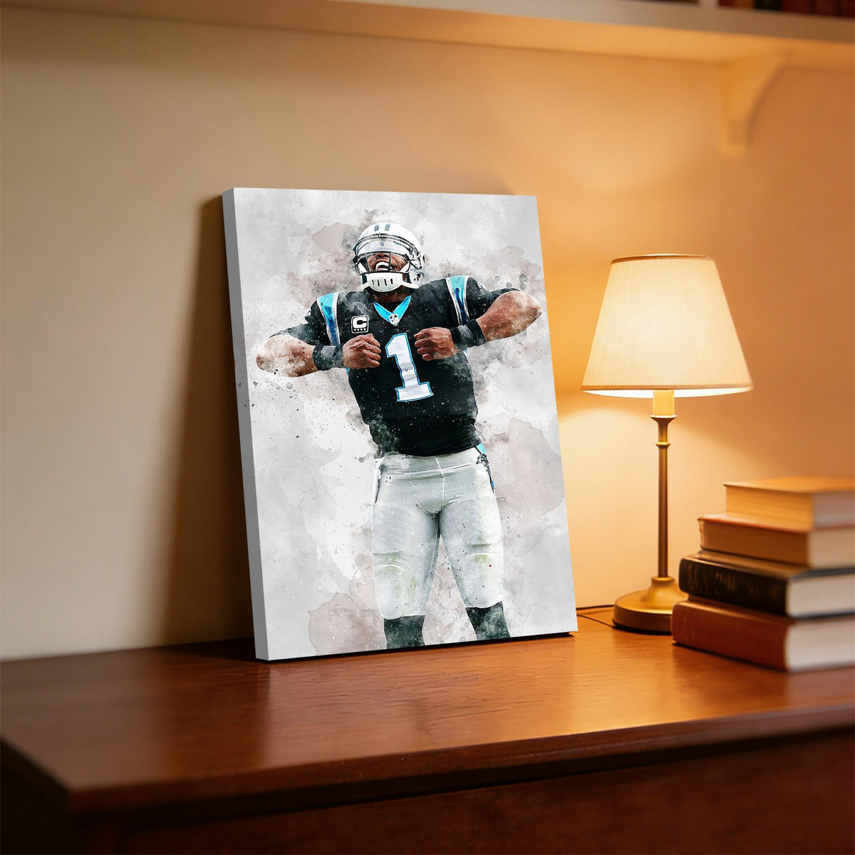 Cam Newton Celebrity Sports Art Poster School Dining Room Decoration 5 Canvas Wall Art Poster Decor Gift