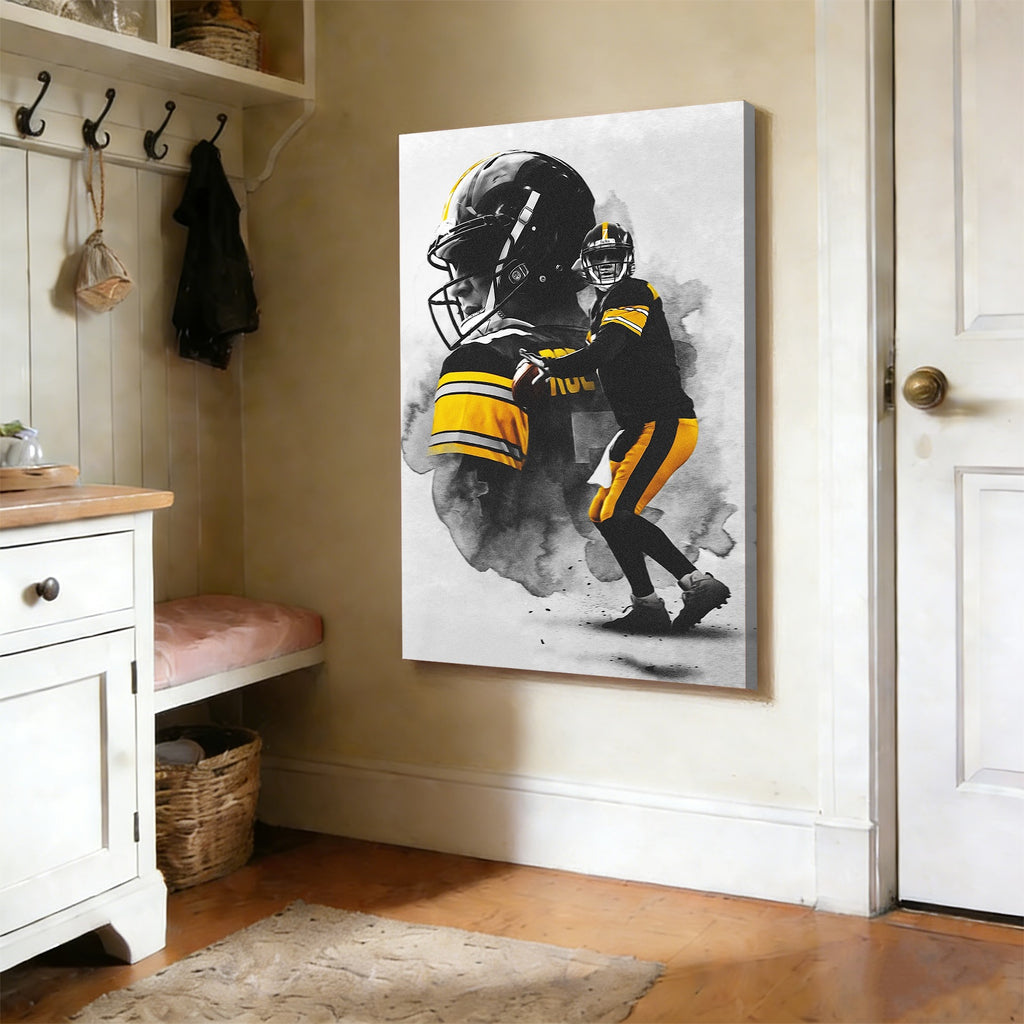 Ben Roethlisberger Art Sports Decorative Poster School Dormitory 4 Canvas Wall Art Poster Decor Gift