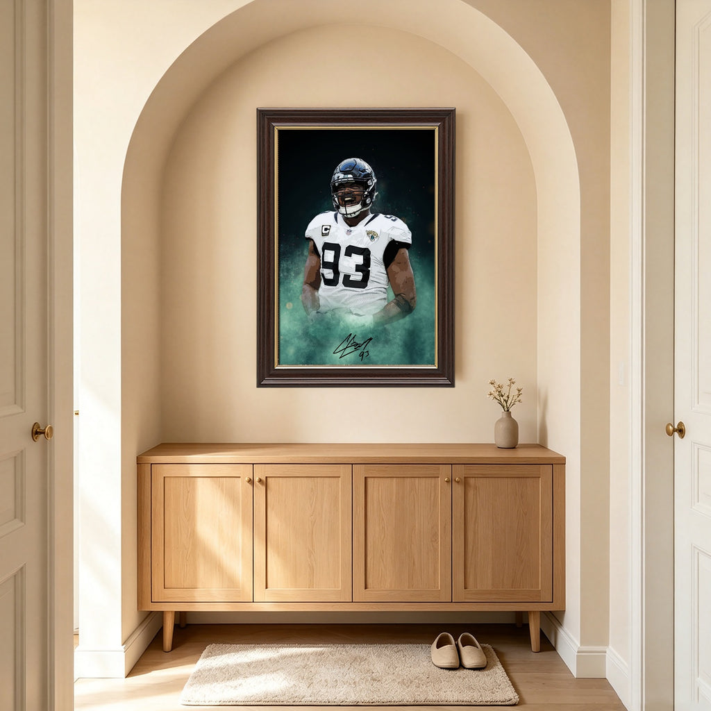 Calais Campbell Celebrity Sports Art Poster School Dining Room Decoration 7 Canvas Wall Art Poster Decor Gift