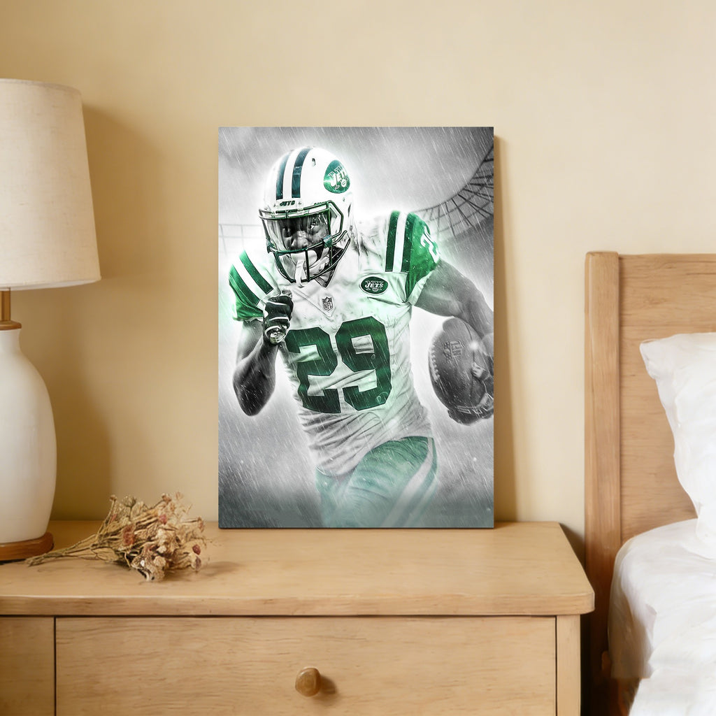 Bilal Powell Art Sports Decorative Poster School Dormitory 0 Canvas Wall Art Poster Decor Gift