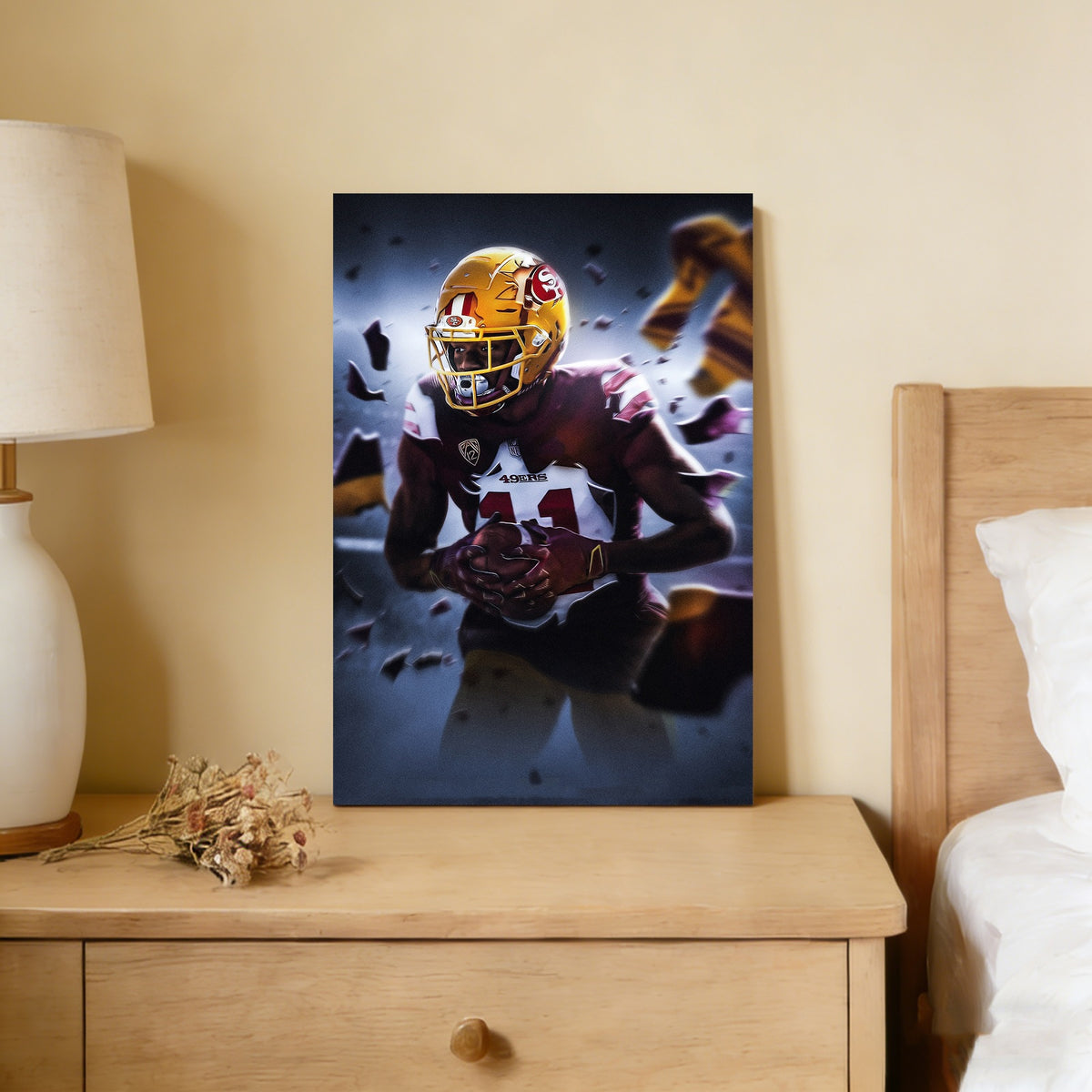 Brandon Aiyuk Art Sports Decorative Poster School Dormitory 1 Canvas Wall Art Poster Decor Gift